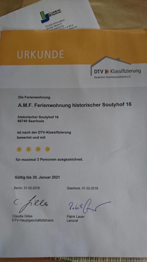 Apartment Amf Historischer Soutyhof Saarlouis